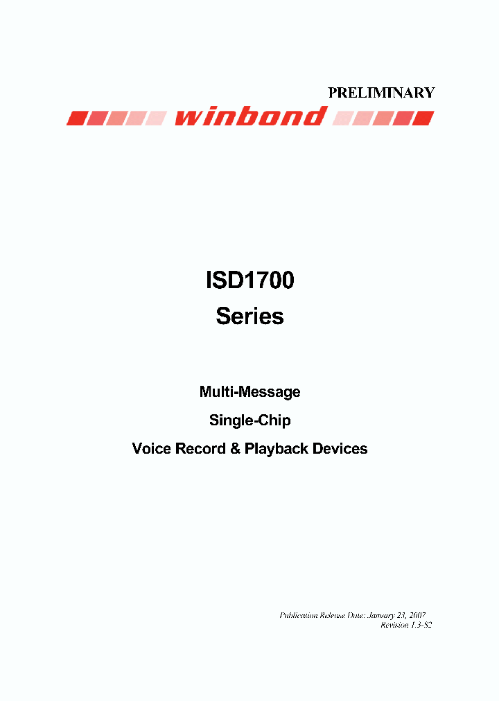 ISD1760_4597885.PDF Datasheet