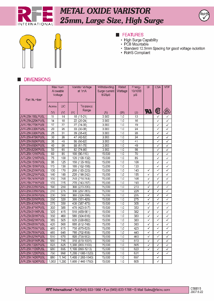 JVR-25N101KPU5L_4538914.PDF Datasheet