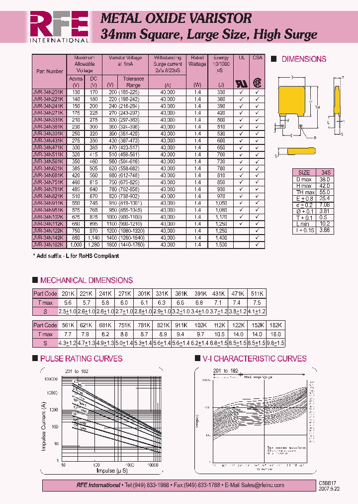 JVR-34N122K_4912293.PDF Datasheet
