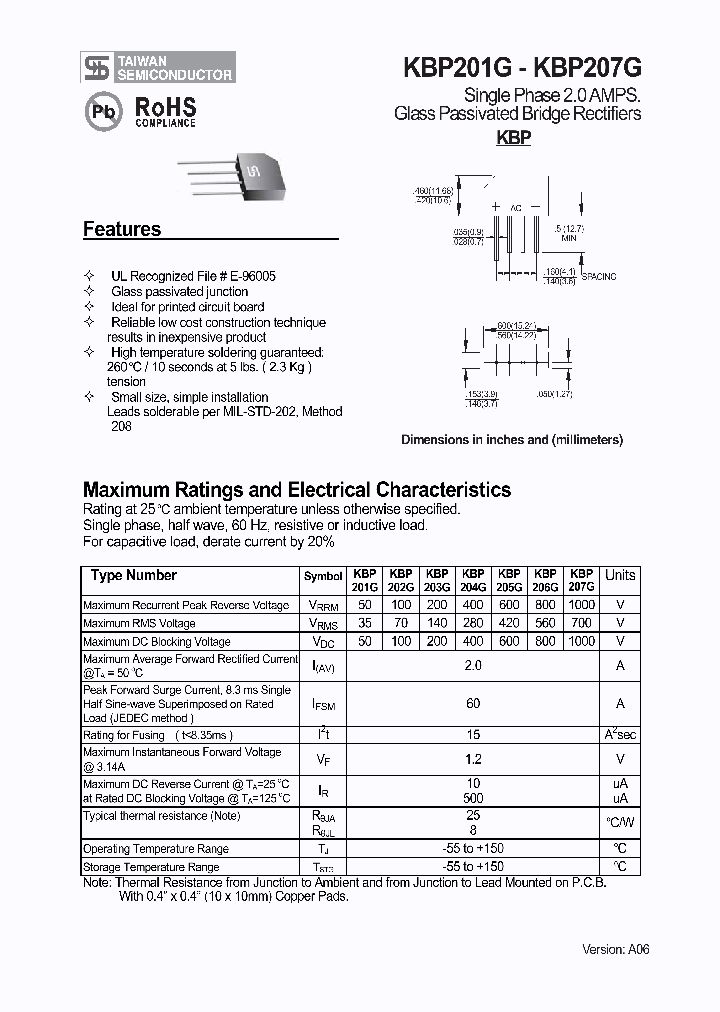 KBP201G1_4198885.PDF Datasheet