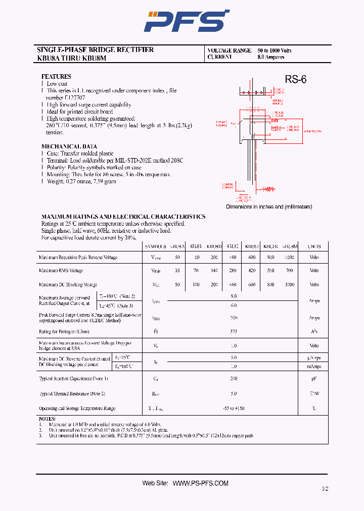 KBU8A_4851198.PDF Datasheet