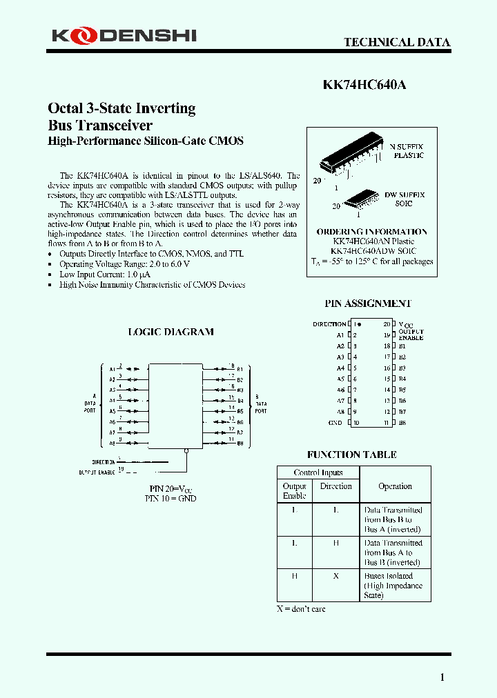 KK74HC640A_4233406.PDF Datasheet