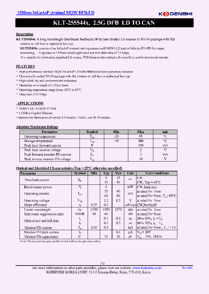 KLT-255544_4659577.PDF Datasheet