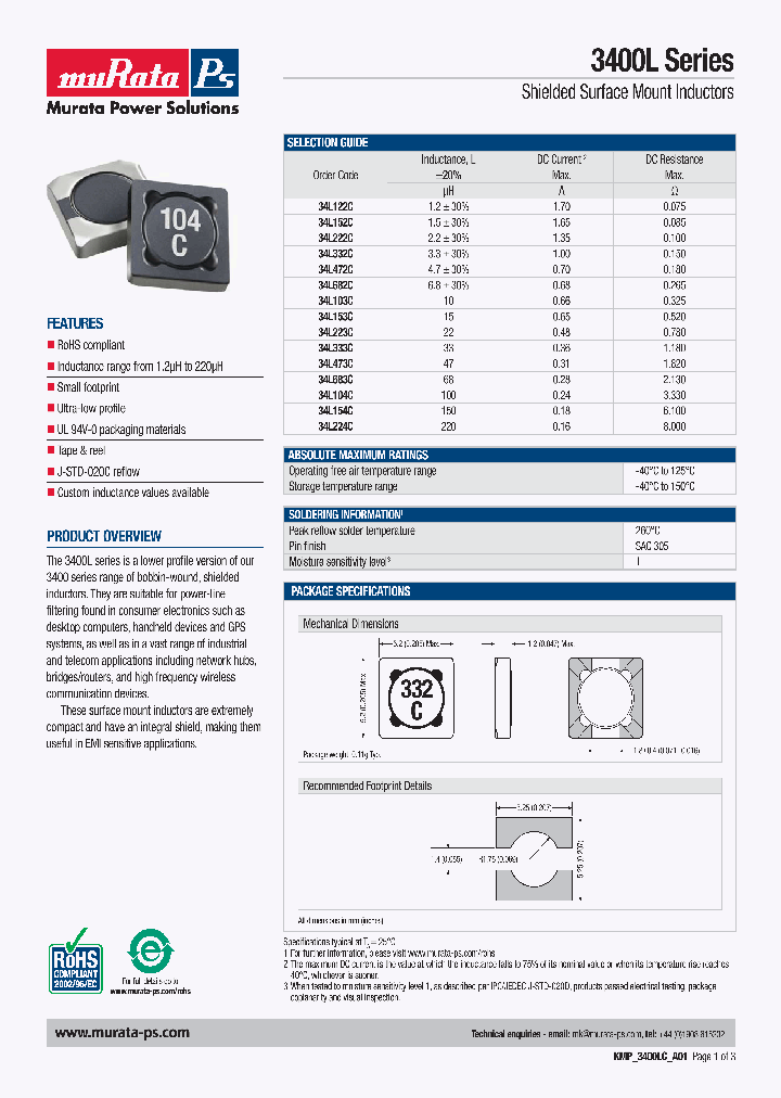 KMP3400L_4512981.PDF Datasheet