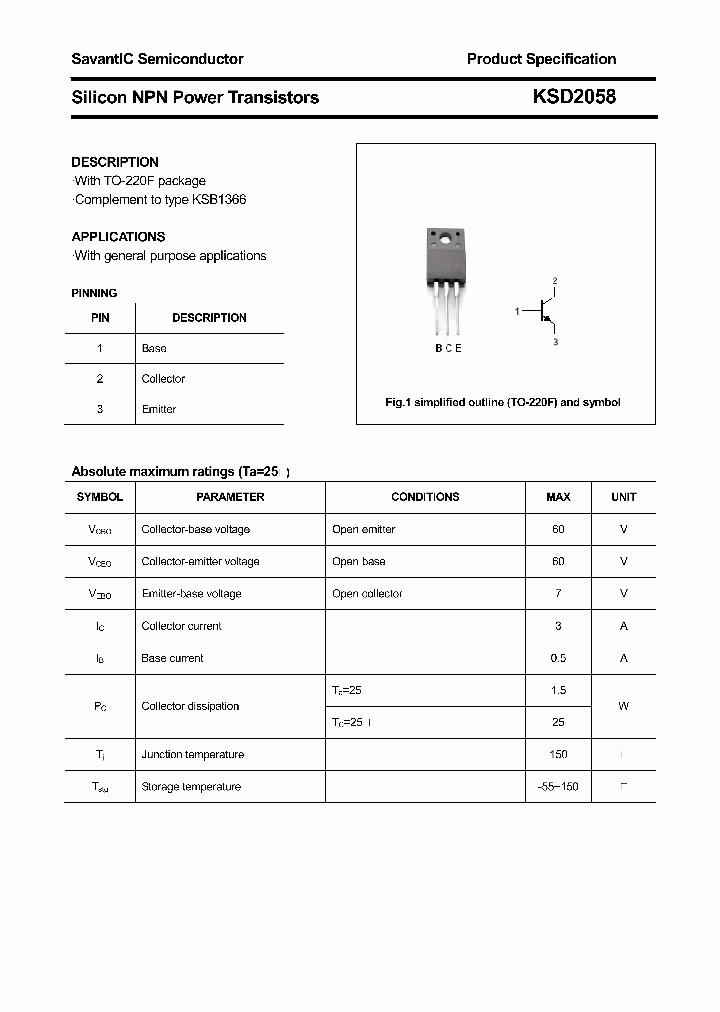 KSD2058_4376240.PDF Datasheet