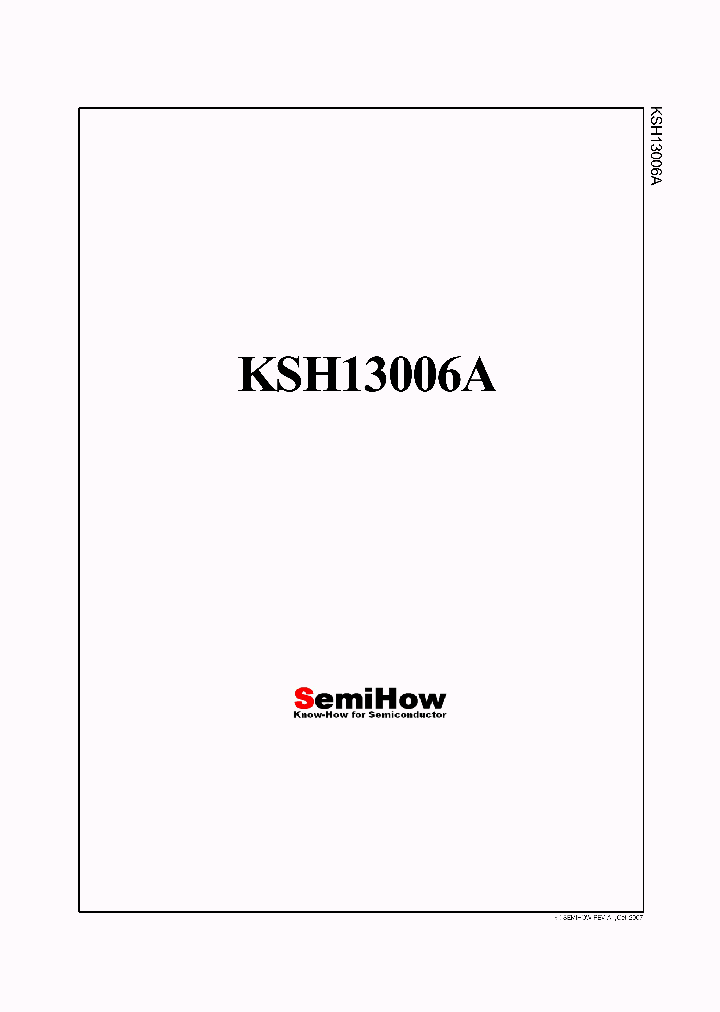 KSH13006A_4635489.PDF Datasheet