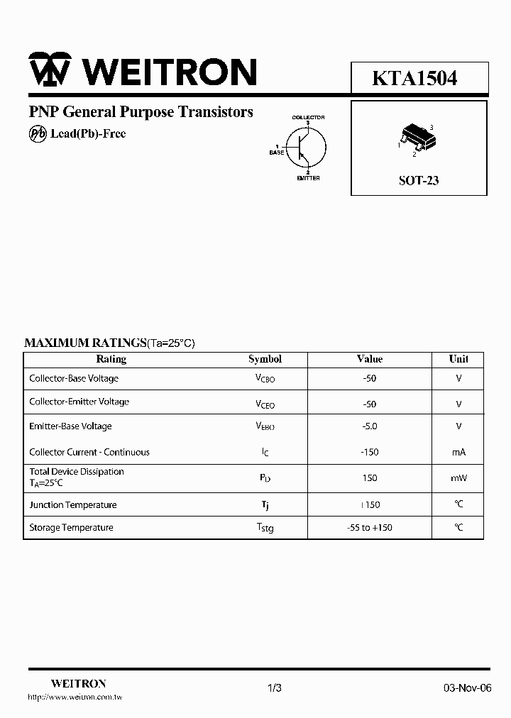 KTA1504_4506195.PDF Datasheet