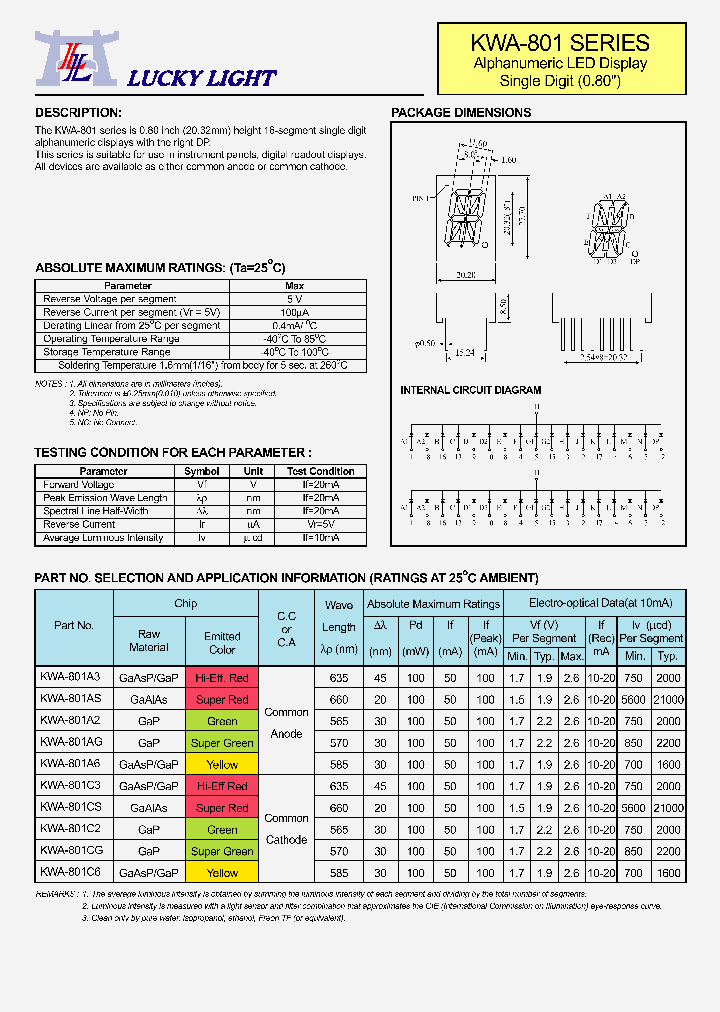 KWA-801A2_4791535.PDF Datasheet