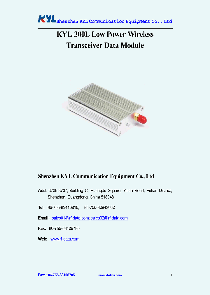 KYL-300L1_4876689.PDF Datasheet