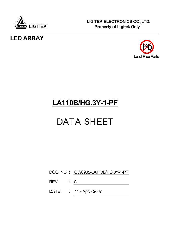 LA110B-HG3Y-1-PF_4790508.PDF Datasheet