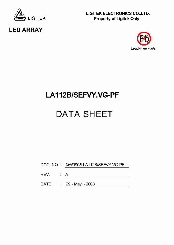 LA112B-SEFVYVG-PF_4750454.PDF Datasheet