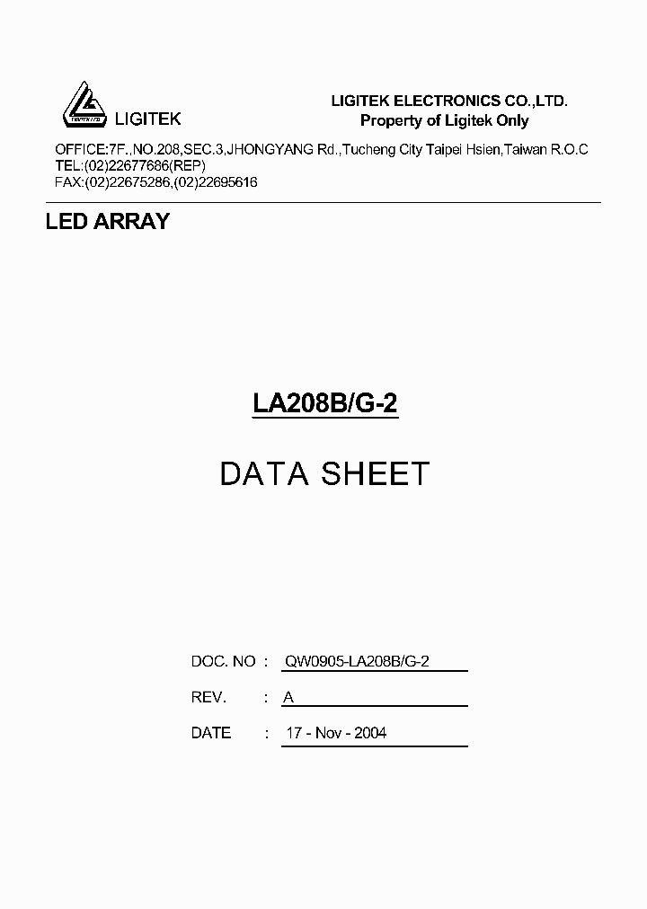 LA208B-G-2_4845352.PDF Datasheet