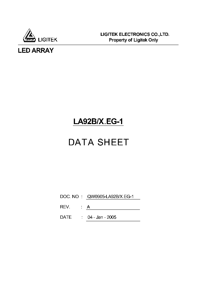 LA92B-XEG-1_4533484.PDF Datasheet