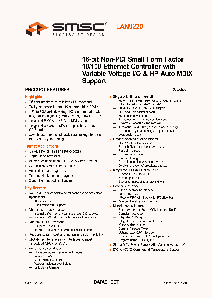 LAN9220-ABZJ_4542670.PDF Datasheet