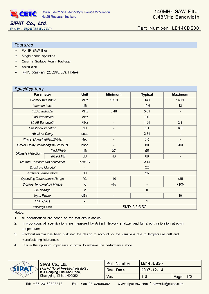 LB140DS30_4165649.PDF Datasheet