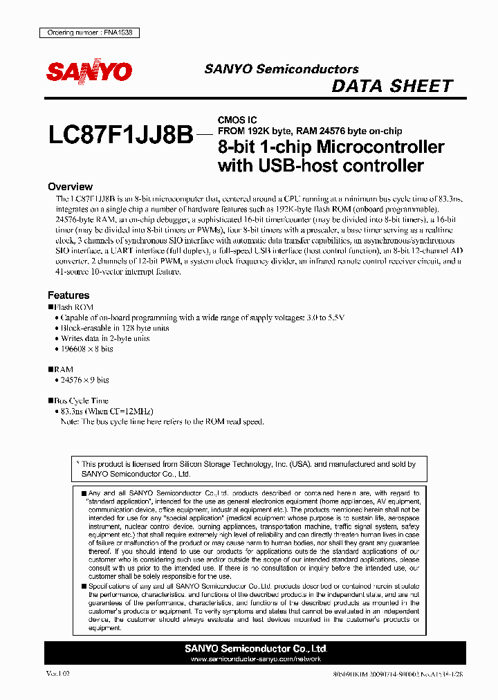 LC87F1JJ8B_4457547.PDF Datasheet