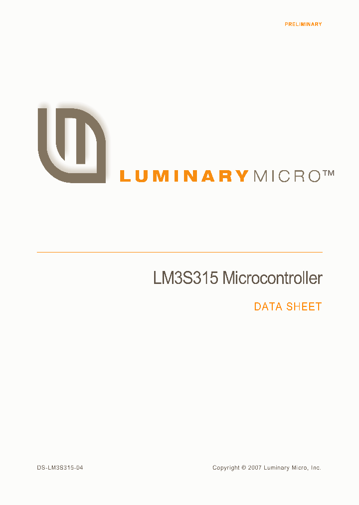 LM3S315-IQN20-A0_4208727.PDF Datasheet