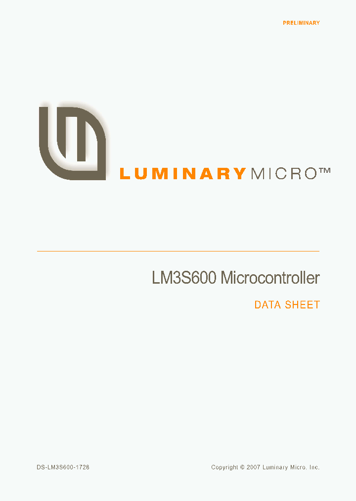 LM3S600_4279775.PDF Datasheet
