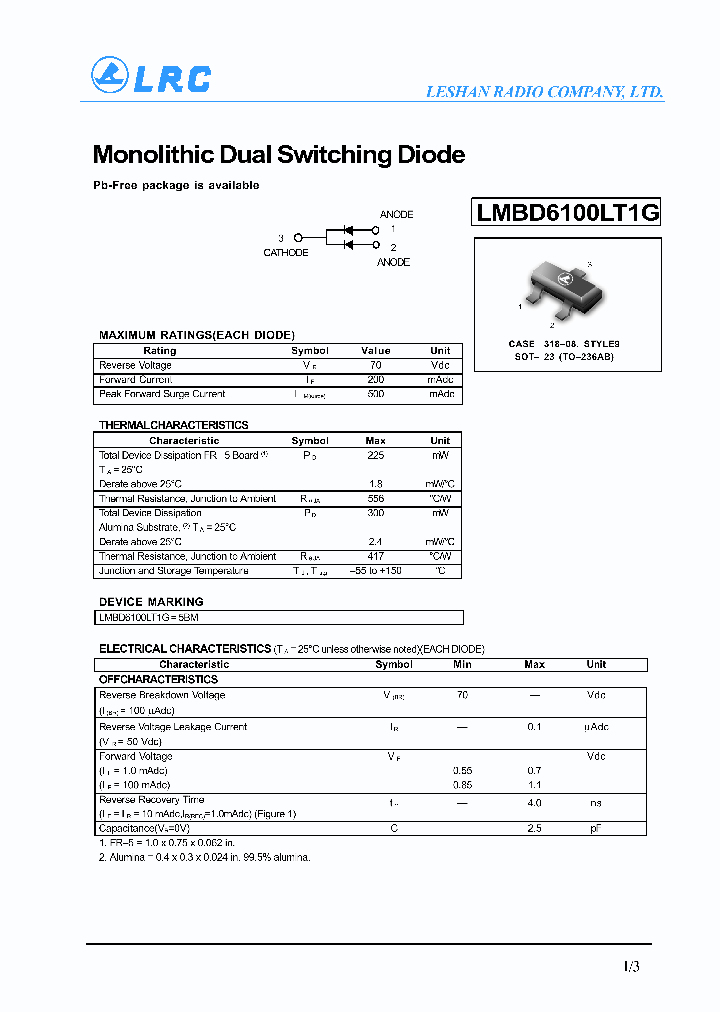 LMBD6100LT1G_4735772.PDF Datasheet