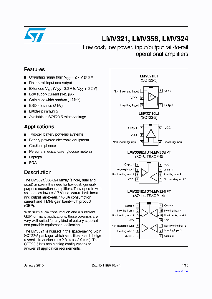 LMV32110_4861284.PDF Datasheet