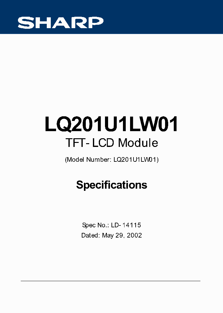 LQ201U1LW01_4704654.PDF Datasheet