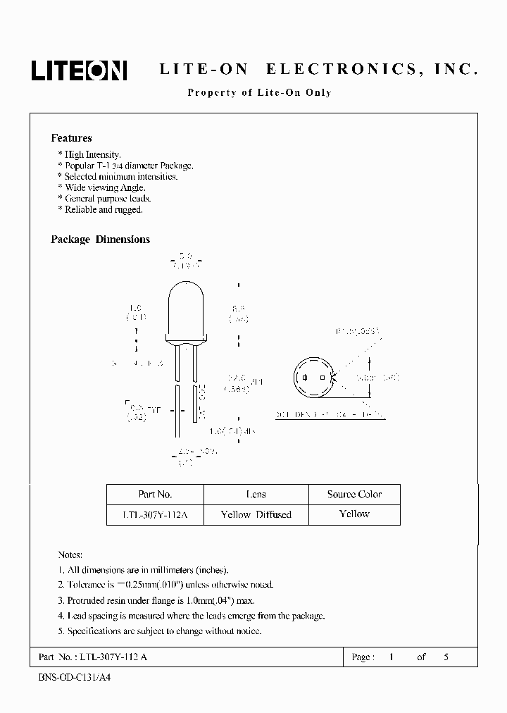 LTL-307Y-112A_4692531.PDF Datasheet