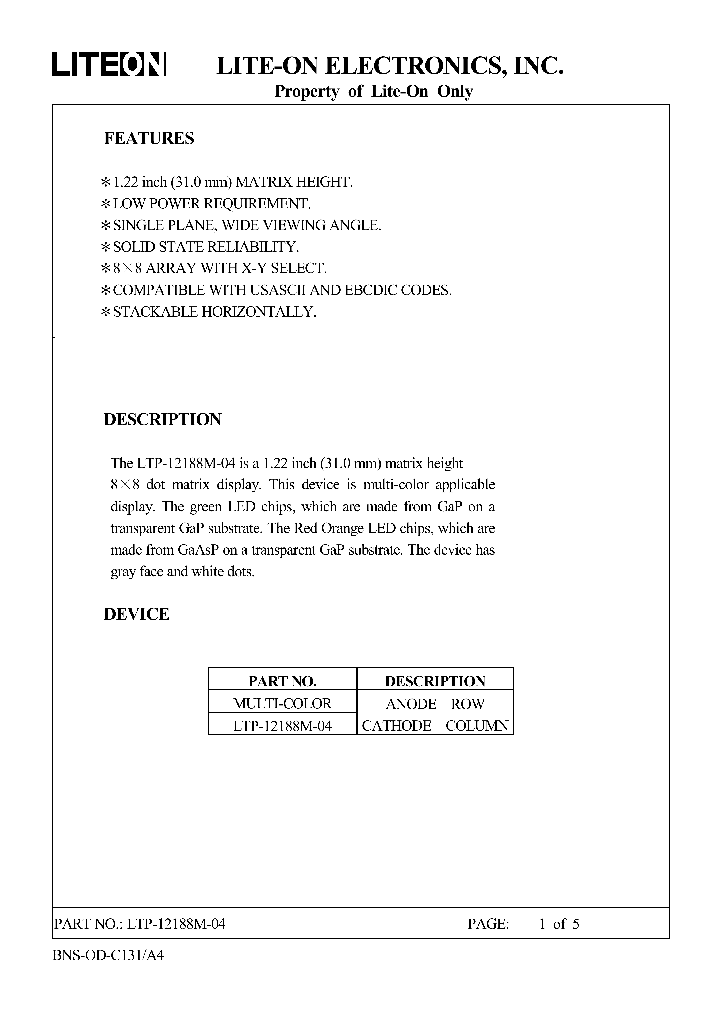 LTP-12188M-04_4522707.PDF Datasheet
