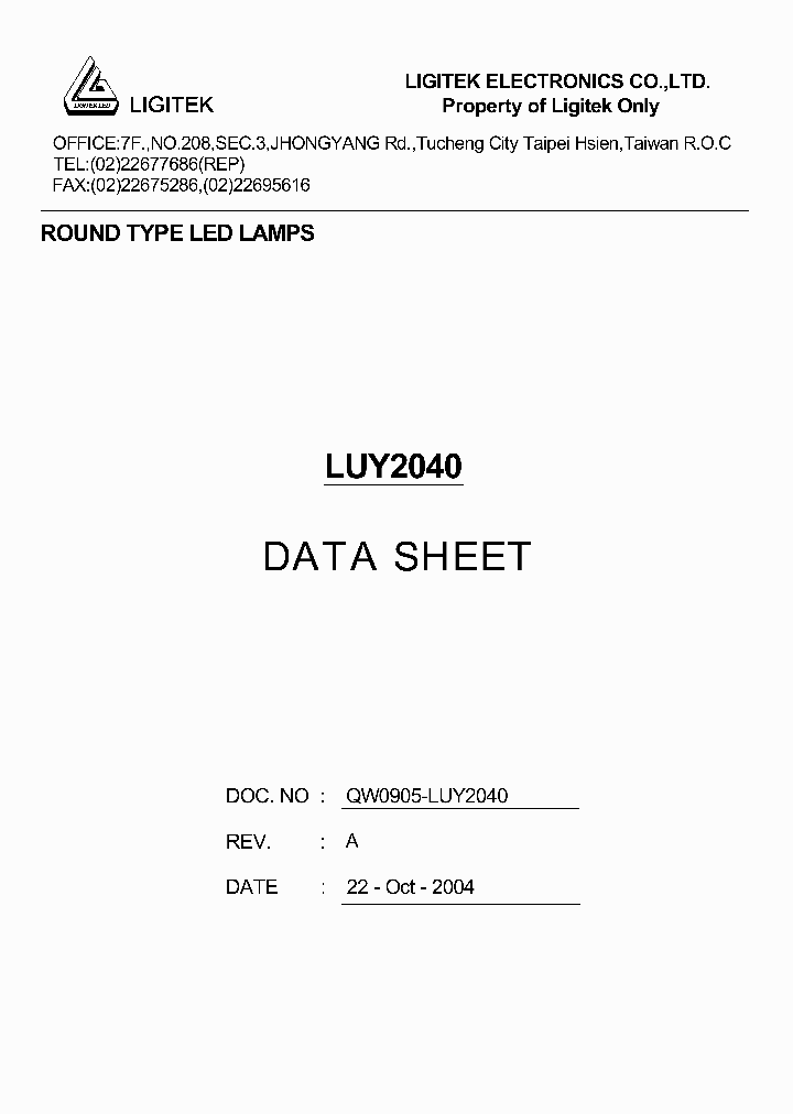 LUY2040_4646934.PDF Datasheet