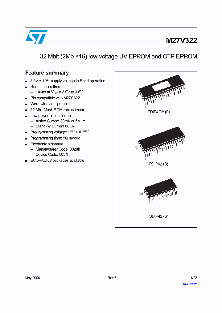 M27V322-100B1_4241808.PDF Datasheet