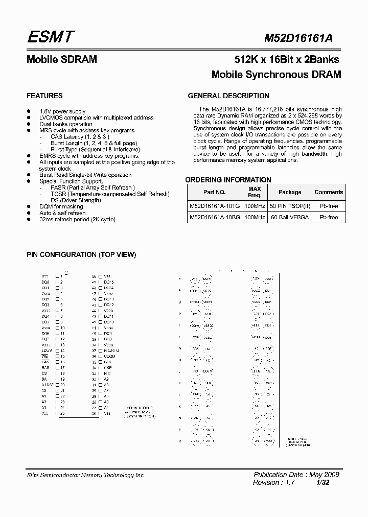 M52D16161A09_4747470.PDF Datasheet