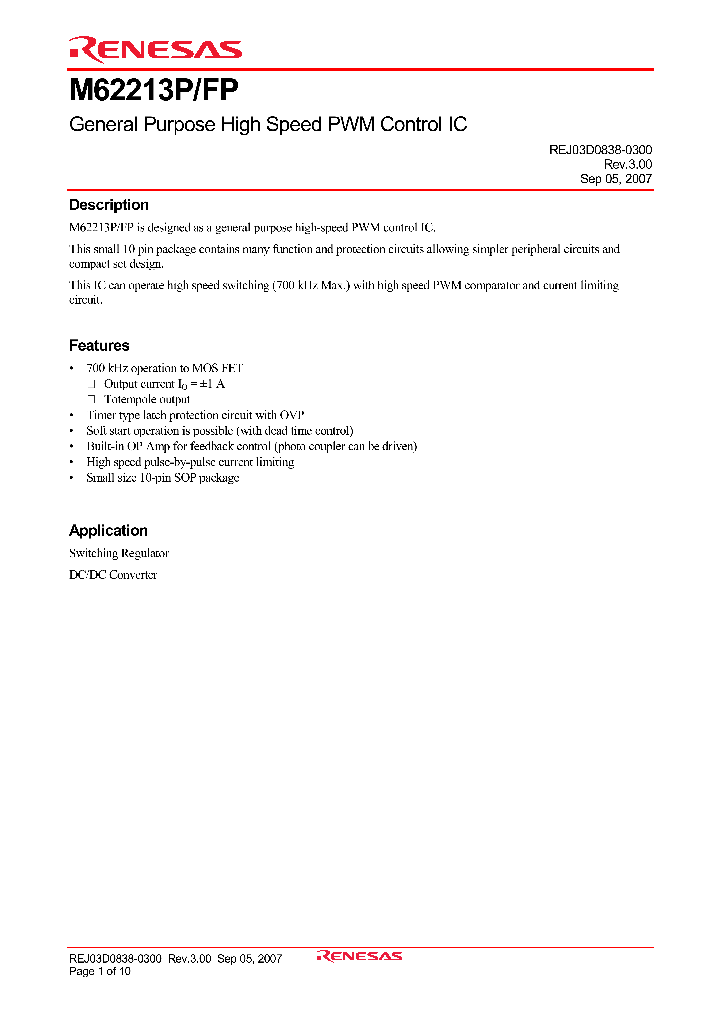 M62213P_4406889.PDF Datasheet