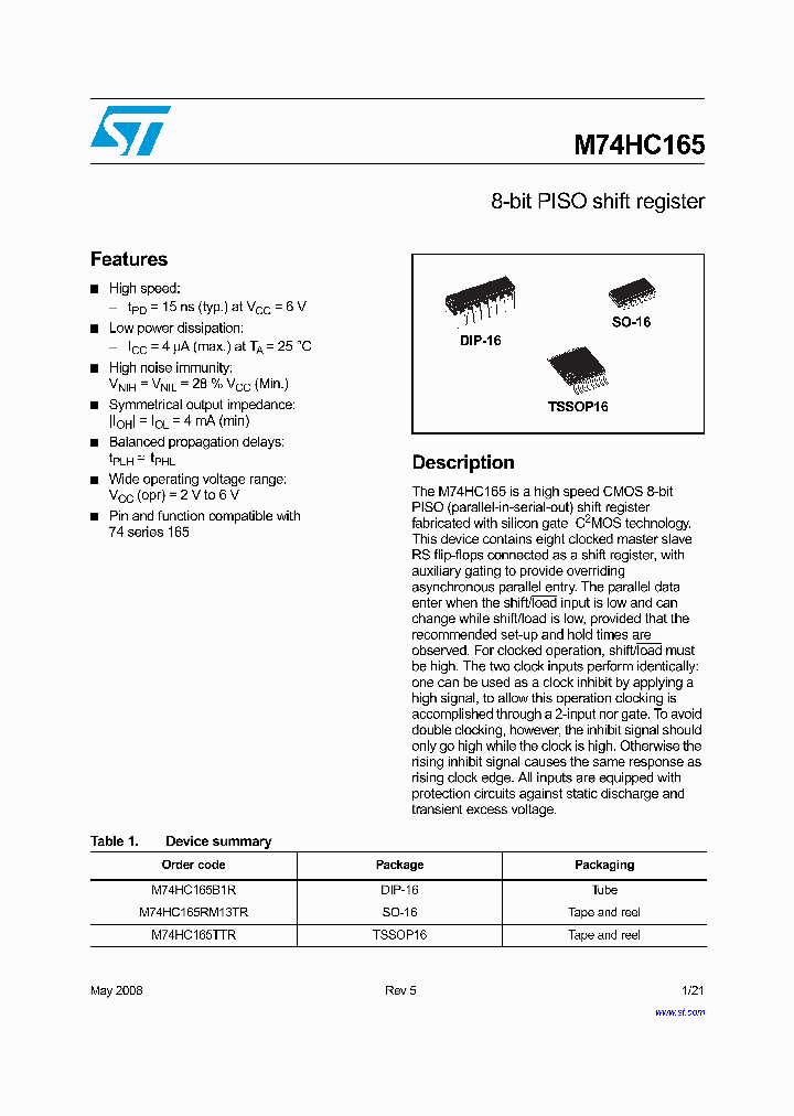 M74HC16508_4789624.PDF Datasheet