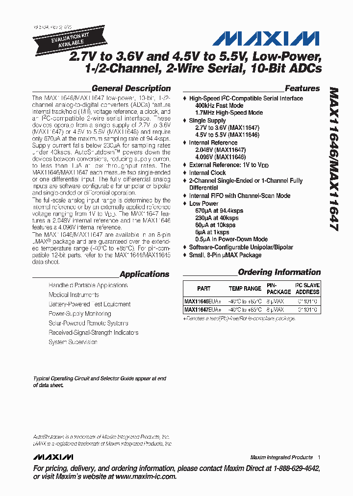 MAX11646EUA_4861431.PDF Datasheet