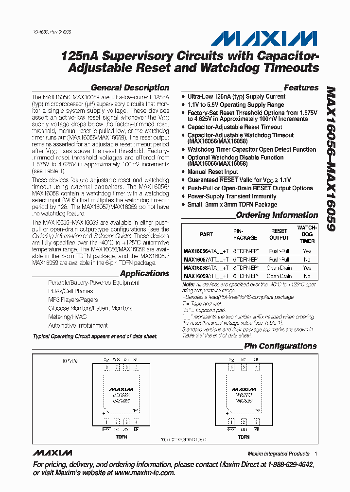 MAX16058ATAT_4477234.PDF Datasheet