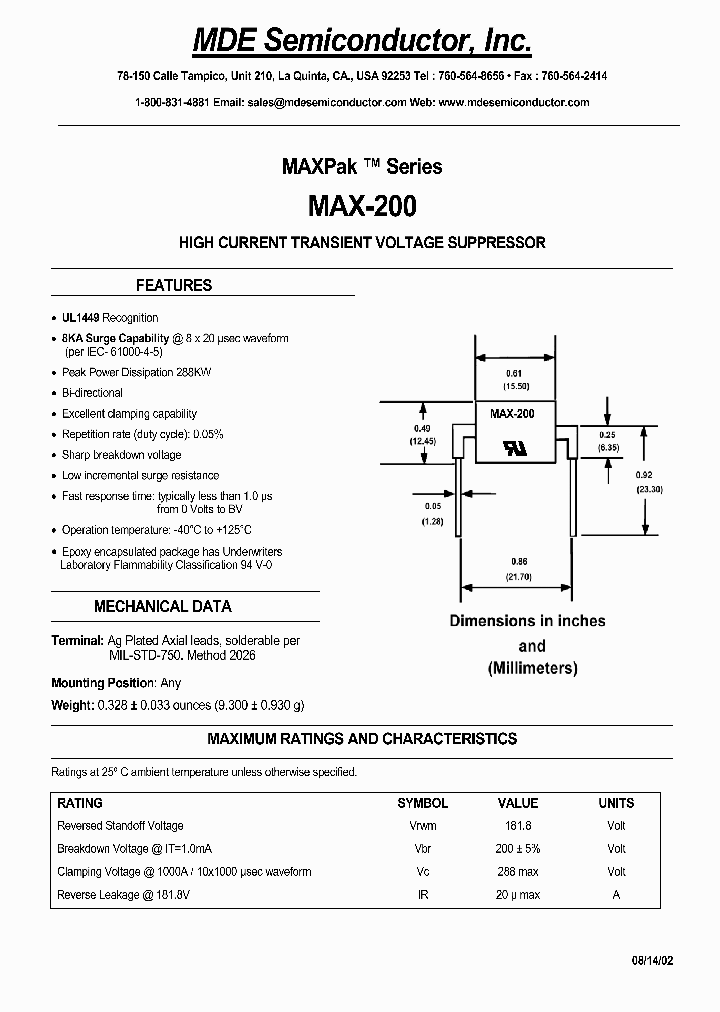 MAX-200_4336014.PDF Datasheet