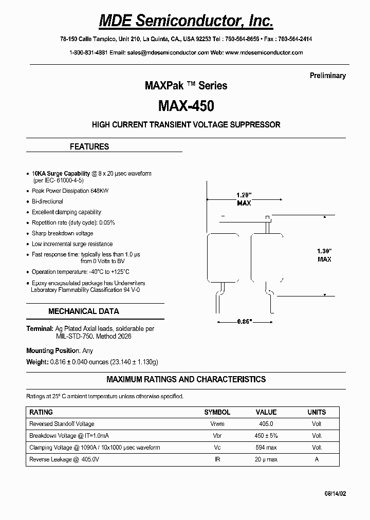 MAX-450_4518210.PDF Datasheet