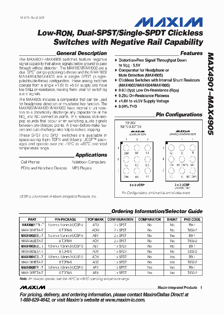 MAX4901EBL-T_4217508.PDF Datasheet