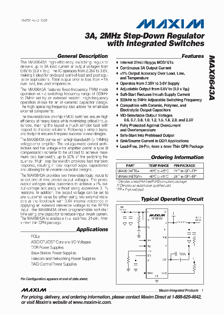 MAX8643AETG_4691821.PDF Datasheet