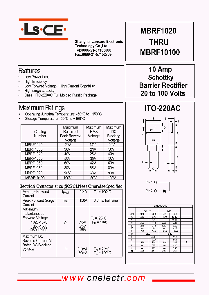 MBRF10100_4585692.PDF Datasheet