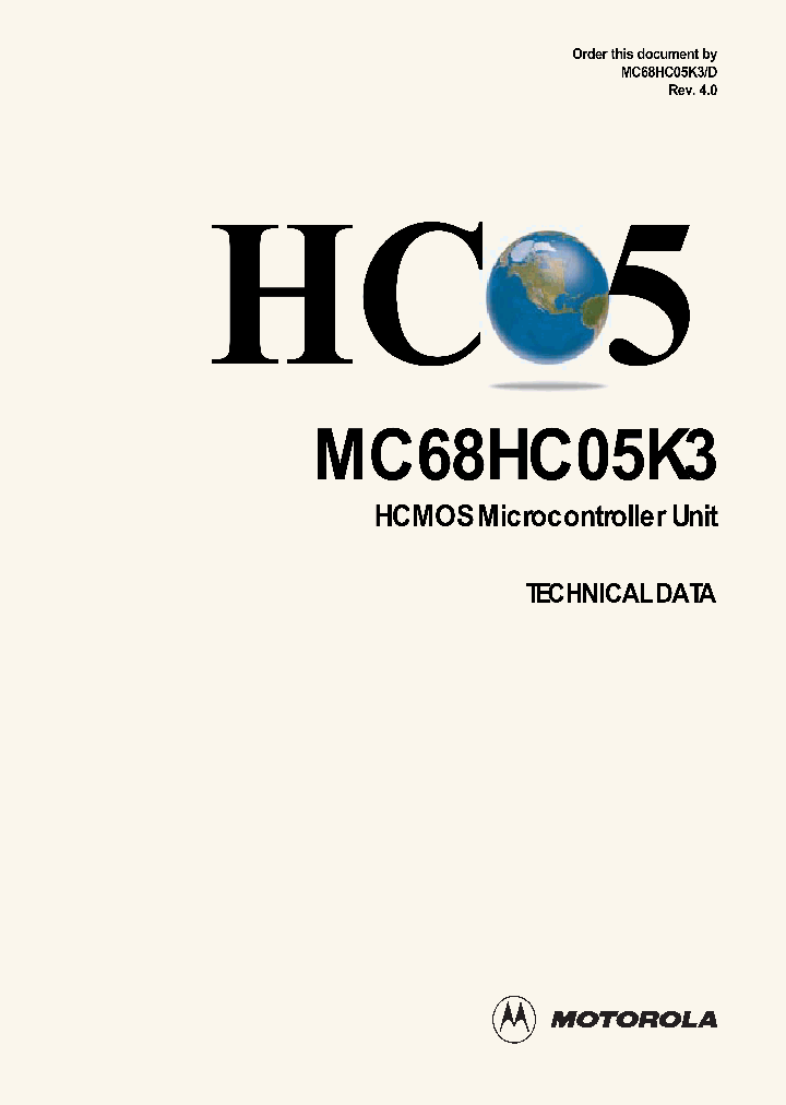 MC68HC05K3CSD_4664611.PDF Datasheet