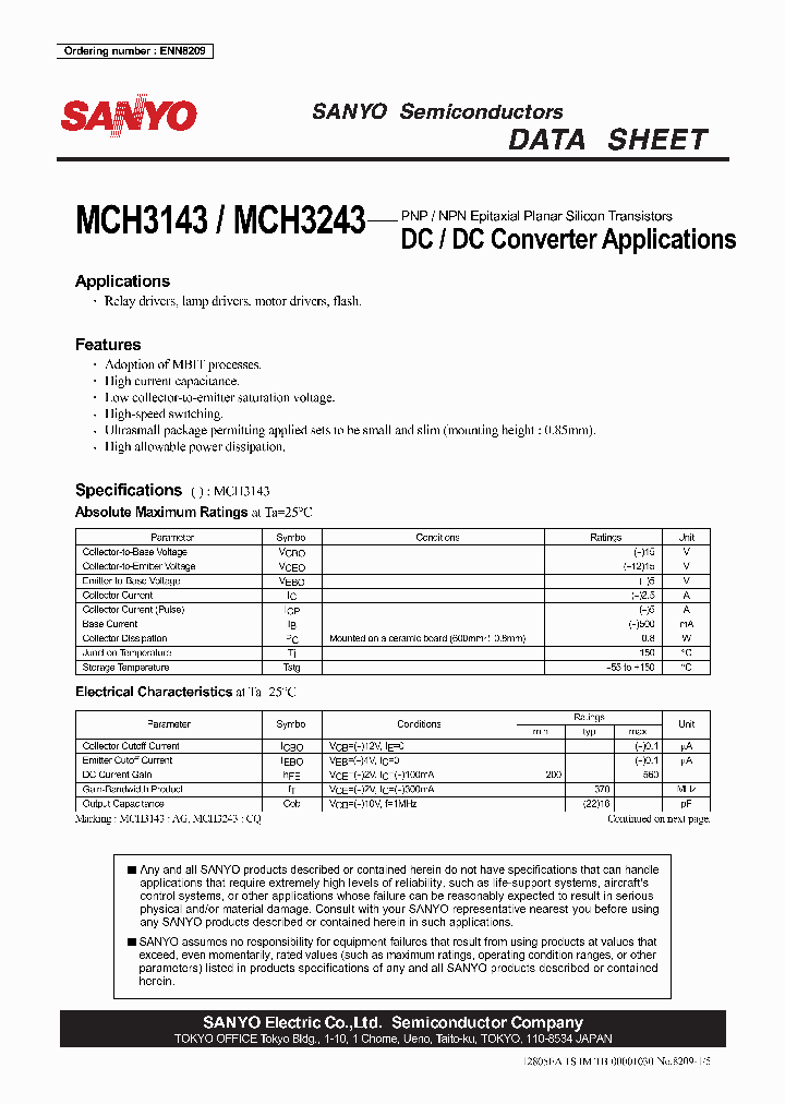 MCH3143_4214449.PDF Datasheet