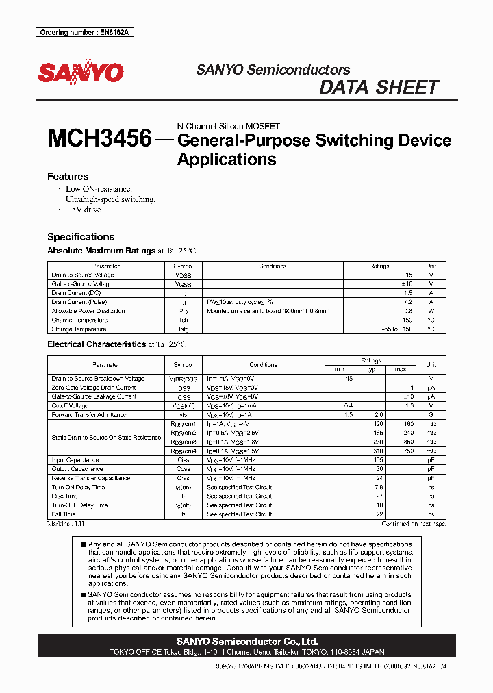 MCH3456_4263724.PDF Datasheet