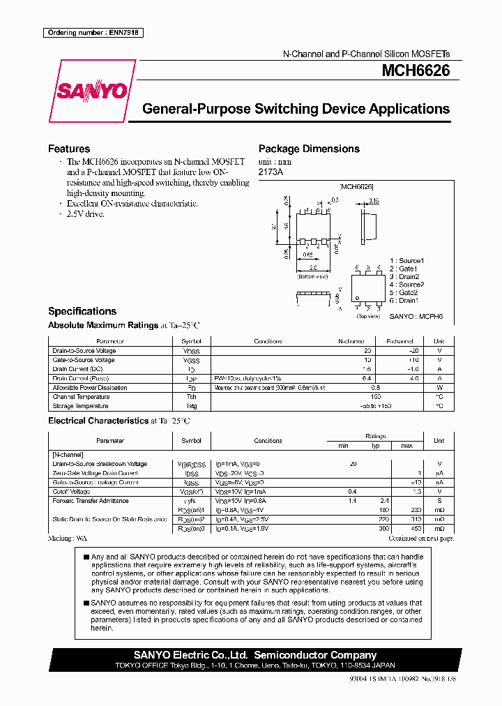 MCH6626_4414844.PDF Datasheet