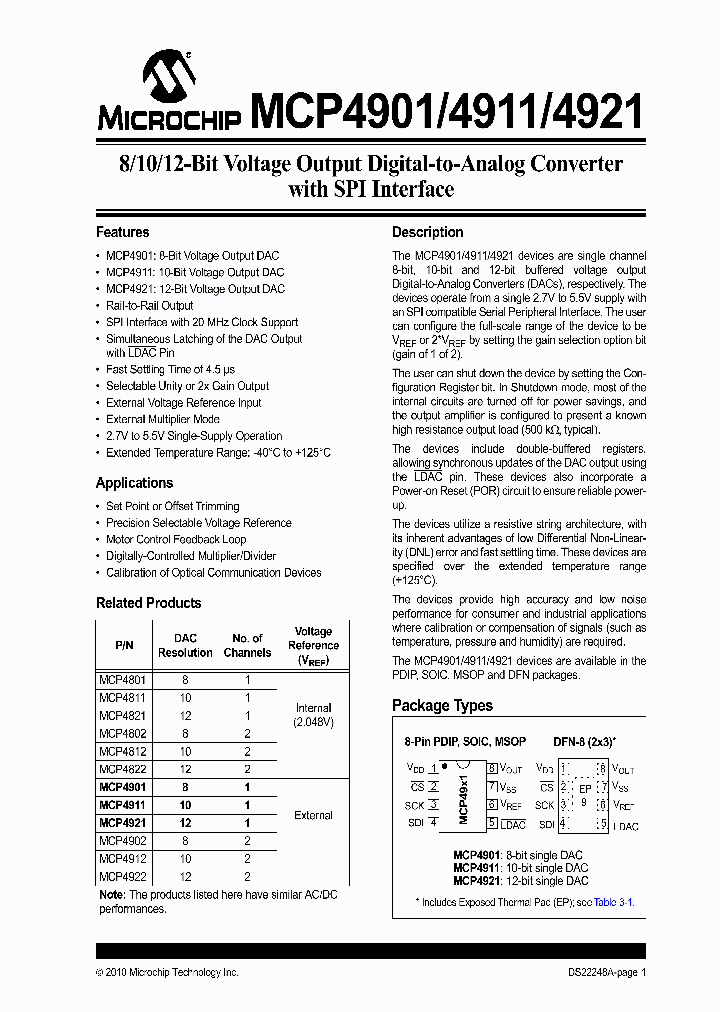 MCP4911_4651665.PDF Datasheet