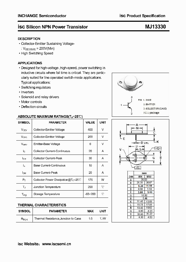 MJ13330_4543611.PDF Datasheet