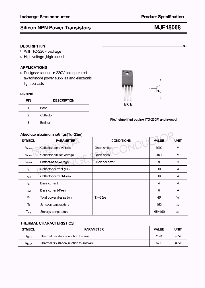 MJF18008_4386862.PDF Datasheet