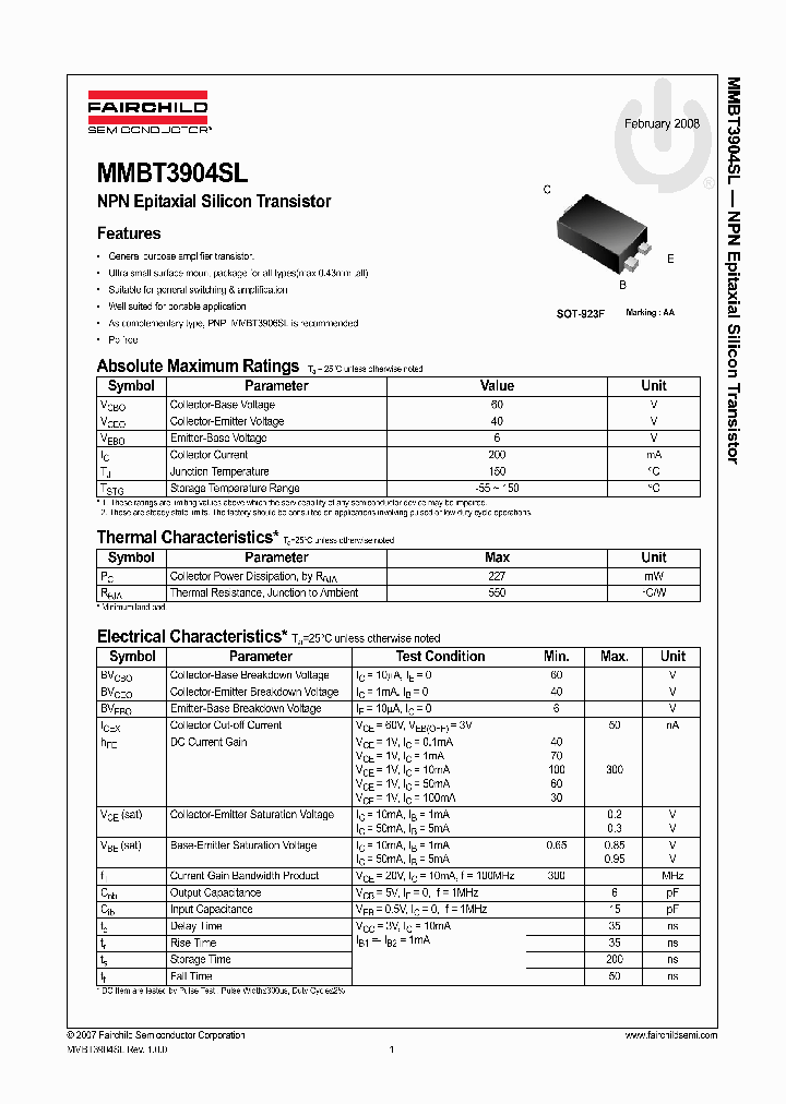 MMBT3904SL_4417551.PDF Datasheet