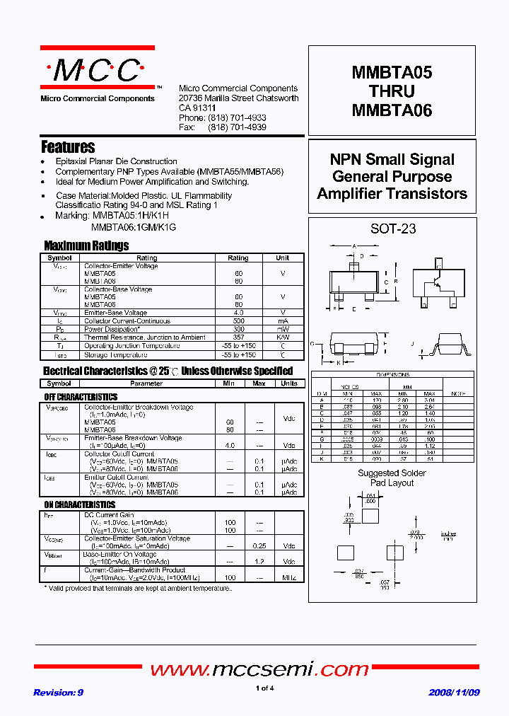 MMBTA05-TP_4747982.PDF Datasheet