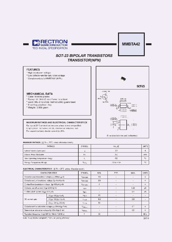 MMBTA42_4686207.PDF Datasheet