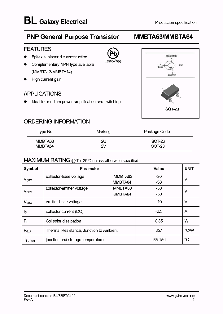 MMBTA63_4168405.PDF Datasheet